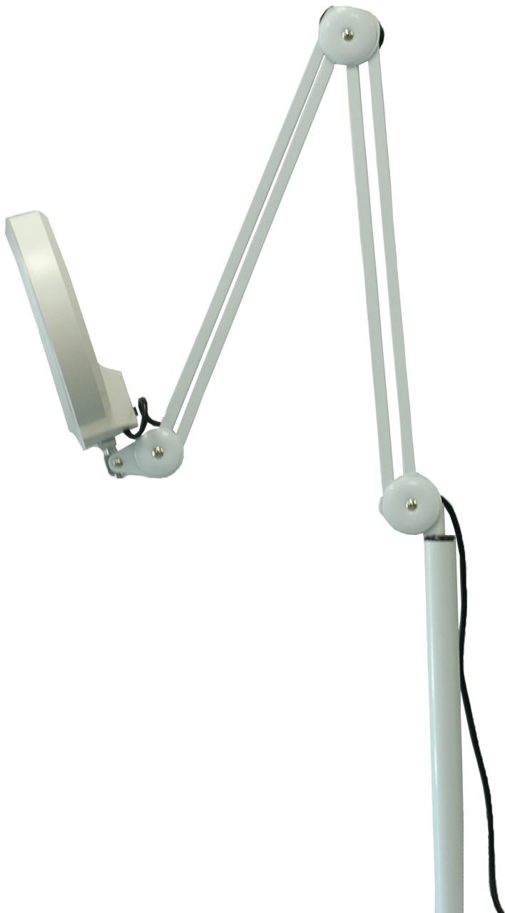 Magnifying Lamp with Rolling Base and Bench Clamp