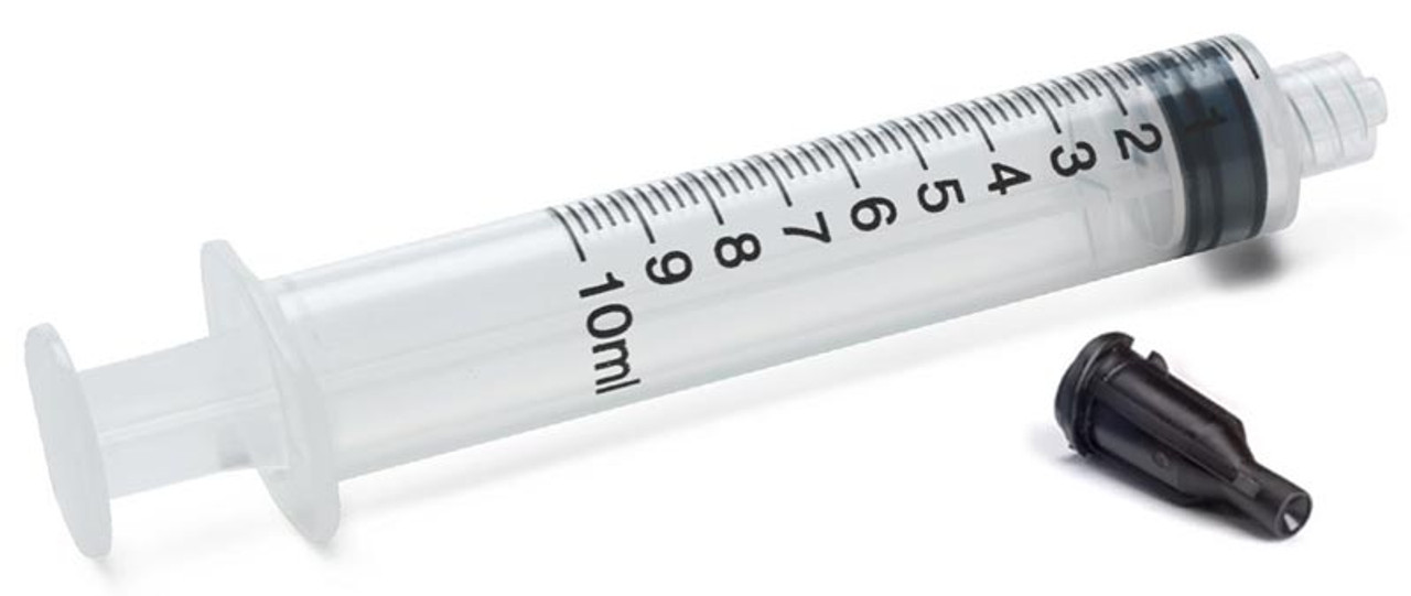 Luer Lock Dispensing Syringes 10cc/10ml with Tip Caps 10pcs