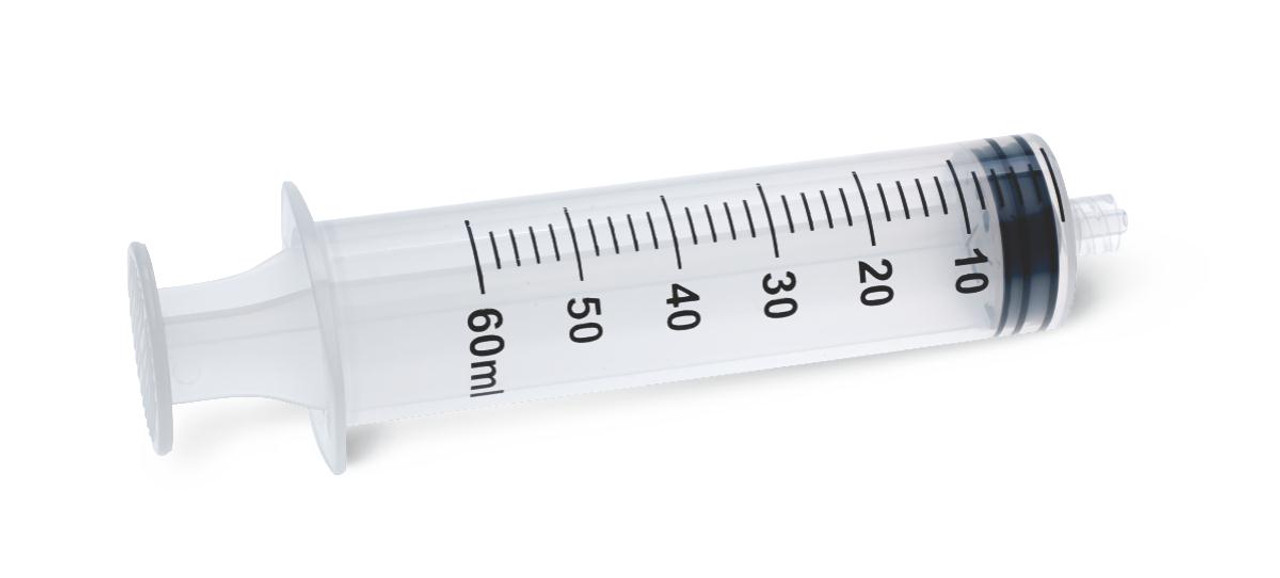 CML Supply 60cc/60ml Luer Lock Dispensing Syringes with Tip Caps