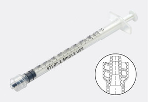 Syringe 1cc/1ml Luer Lock Low Dead Space 100pcs *Overstock Special