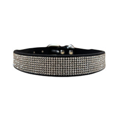 The Dog Squad - Bling Collar 5-Row - Black Large.jpg