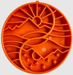 SodaPup Dog Toys - Yin Yang Design Shallow eTray Enrichment Slow Feeder Tray for Dogs - Orange.png