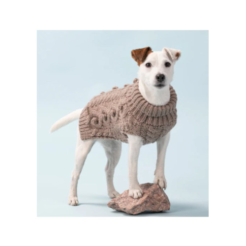 Paikka - Handmade Knit - Dog Sweater - Taupe.jpg