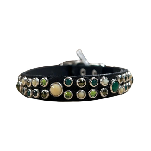 RN Design Cat Collar Jean Black and Green Mix