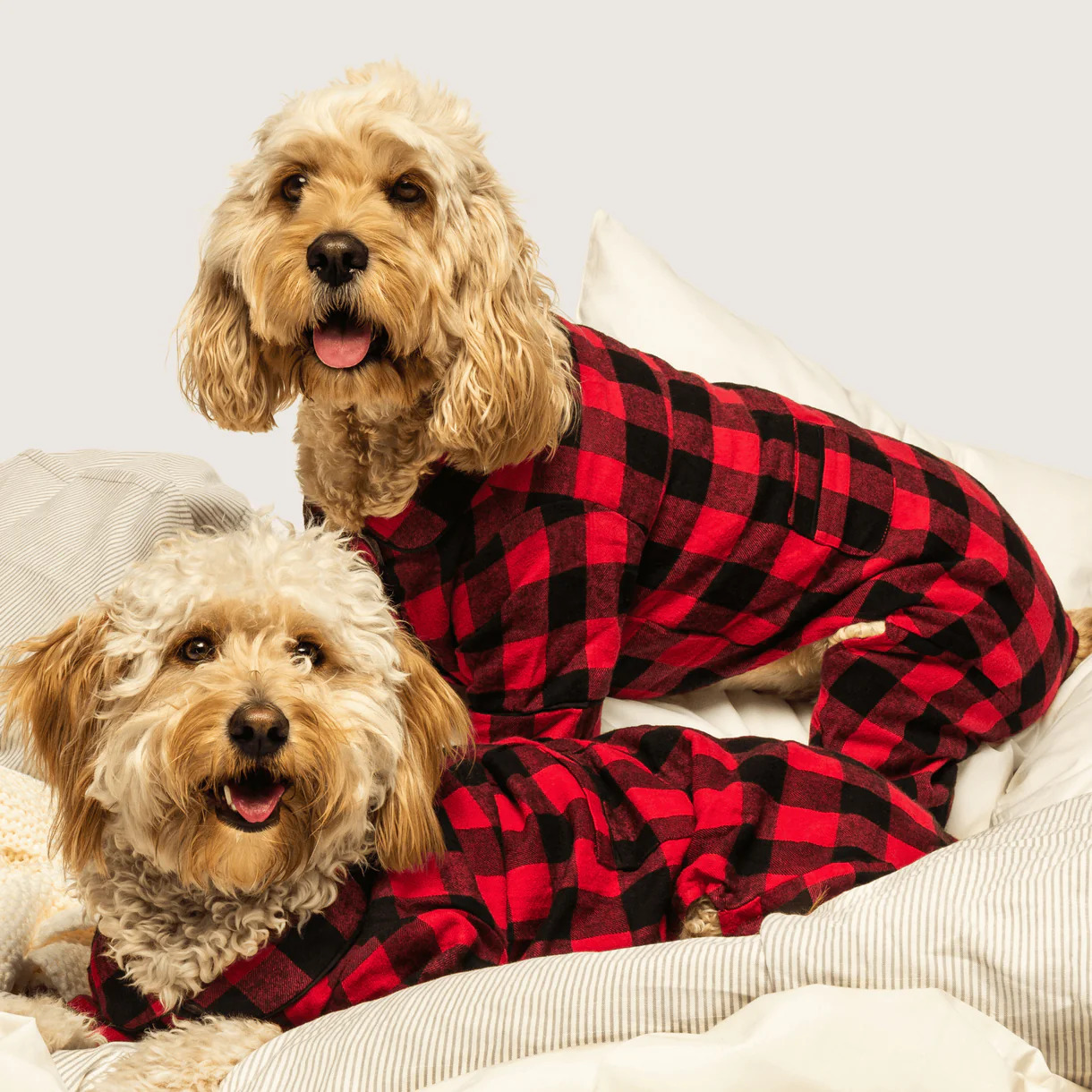 Fabdog Plaid Flannel Dog Pajamas