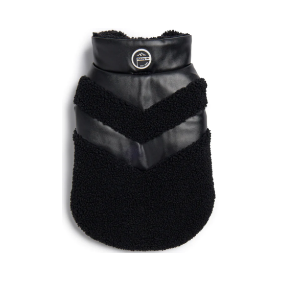 Fabdog - Ski Leather Shearling Dog Puffer Jacket