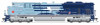 PRE-ORDER: Broadway Limited 10440 - EMD SD70ACe (DC Silent) Union Pacific (UP) 1982 Missouri Pacific Heritage - HO Scale