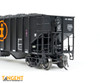 Tangent Scale Models 32114-10 - "Delivery Black 1977" IC Centralia Shops 3834CuFt Quad Coal Hopper Illinois Central Gulf (ICG) 363128 - HO Scale