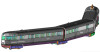 PRE-ORDER: Kato 106-101-DCC - Pioneer Zephyr 3 Car Set (DCC without Sound) Chicago, Burlington & Quincy (CB&Q)  - N Scale