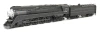 Broadway Limited 9843 - Lima GS-4 4-8-4 (DC Silent) Southern Pacific (SP) 4449 2001 Excursion Black w/ Pinstripes - HO Scale
