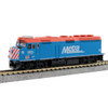 Kato 176-9107 - F40PH Chicago Metra (DC Silent) 157 City of Palatine - N Scale