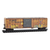 Micro-Trains by Atlas 025144011 - 50’ Single Door Rib Side Box Car without Roofwalk Weathered Railbox (RBOX) 20840 - N Scale