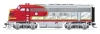 PRE-ORDER: Broadway Limited 10530 - EMD F3A (DCC and Sound) + EMD F3B (Unpowered) Atchison, Topeka and Santa Fe (ATSF) 34L/34A - HO Scale