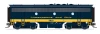 PRE-ORDER: Broadway Limited 10550 - EMD F7A (DCC and Sound) + EMD F7B (Unpowered) Chesapeake & Ohio (C&O) 7002/7501 - HO Scale