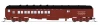 PRE-ORDER: Broadway Limited 10791 - Coach-Baggage Combine Atchison, Topeka and Santa Fe (ATSF) 2415, Mineral Red w/ White - N Scale