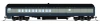 PRE-ORDER: Broadway Limited 10792 - Coach-Baggage Combine Baltimore & Ohio (B&O) 1430, Blue/Gray/Imitation Gold - N Scale