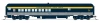 PRE-ORDER: Broadway Limited 10795 - Coach-Baggage Combine Chesapeake & Ohio (C&O) 458, Tri-Color Paint - N Scale