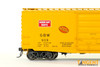 Tangent Scale Models 26020-02 - Yellow Repaint 1963+ 40′ PS-1 9' Door Boxcar Green Bay & Western (GBW) 937 - HO Scale
