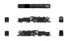 Broadway Limited 10074 - USRA Light Mikado (DCC and Sound) Chesapeake & Ohio (C&O) 2350 - N Scale
