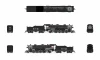 Broadway Limited 10080 - USRA Light Mikado (DCC and Sound) National of Mexico (NdeM) 2206 - N Scale