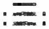 Broadway Limited 10092 - USRA Light Mikado (DC Silent) Union Pacific (UP) 2485 - N Scale