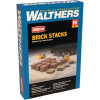 Walthers 933-4103 - Brick Stacks (4 Large and 10 Small)   - HO Scale Kit