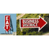 Blair Line 1532 - Laser-Cut Billboard - Eat / Business District   - N Scale Kit