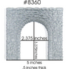 Chooch #8360 - Single Random Stone Tunnel Portal - HO Scale