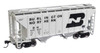 Walthers Mainline 910-7977 - 37' 2980 2-Bay Covered Hopper Burlington Northern (BN) 441327 - HO Scale