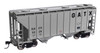 Walthers Mainline 910-7988 - 37' 2980 2-Bay Covered Hopper GATX (GACX) 3320 - HO Scale