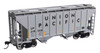 Walthers Mainline 910-7994 - 37' 2980 2-Bay Covered Hopper Union Pacific (UP) 218208 - HO Scale