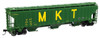 Walthers Mainline 910-49025 - 57' Trinity 4750 3-Bay Covered Hopper Missouri-Kansas-Texas (MKT) 4523 - HO Scale