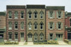 DPM #11400 -  Townhouse Flats/3 Front - HO Scale