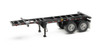 Walthers SceneMaster 949-4503 - 20' Container Chassis (2-Pack) Black  - HO Scale