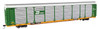 Walthers Proto 920-101501 - 89' Thrall Bi-Level Auto Rack Burlington Northern (BN) TTGX 151004 - HO Scale