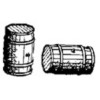 Durango Press 23 - Small Wooden Barrels (10)    - Multi Scale