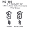 Details West 103 - Sp  Headlight  Set:  "Pyle"  Double  End,  Gp9   - HO Scale