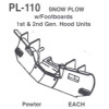 Details West 110 - Snow Plow: W/ Footboards 1 St. &  2Nd.  Ge. H  - HO Scale