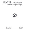 Details West 112 - Headlight: "Mars"  Signal  Light    - HO Scale