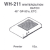 Details West WH-211 - Winterization Hatch 48" GP-50's ETC - HO Scale