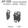 Details West AF-226 - "Salem" Air Dryer Filters (1 Large, 1 Small) - HO Scale