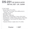 Details West DS-231 - GE Dash 9-44CW Detail Set: UP, C&NW - HO Scale