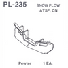 Details West PL-235 - Snow Plow ATSF, CN - HO Scale