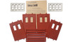 Design Preservation Models (DPM) 30139 - Modular Building System - Two-Story Rectangular 2-Window - High  - HO Scale Kit