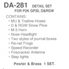 Details West DA-281 - Detail Set for P2K GP30, D&RGW - HO Scale