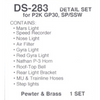 Details West DS-283 - Detail Set for P2K GP30, SP/SSW - HO Scale