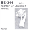 Details West BE-344 - Bell Rooftop N.P. Low Height Profile - HO Scale