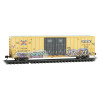 Micro-Trains Line 12344015 - 60' Rib Side High Cube Box Car TTX (TBOX) 665898 - Weathered and Graffiti - N Scale