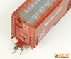 Tangent Scale Models 33013-06 - Greenville 6,000CuFt 60′ Double Door Box Car Wabash (WAB) 50093 - HO Scale