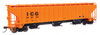 Walthers Mainline 910-49042 - 57' Trinity 4750 3-Bay Covered Hopper Illinois Central Gulf (ICG) 766764 - HO Scale